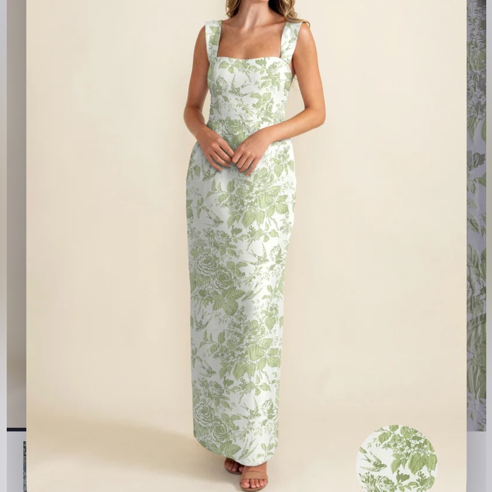 LulaKate Sage Green Bridesmaids Dress